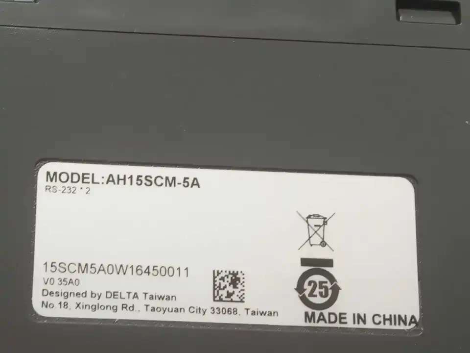 AH15SCM-5A 델타 프로그래밍 컨트롤러 피델리티 신