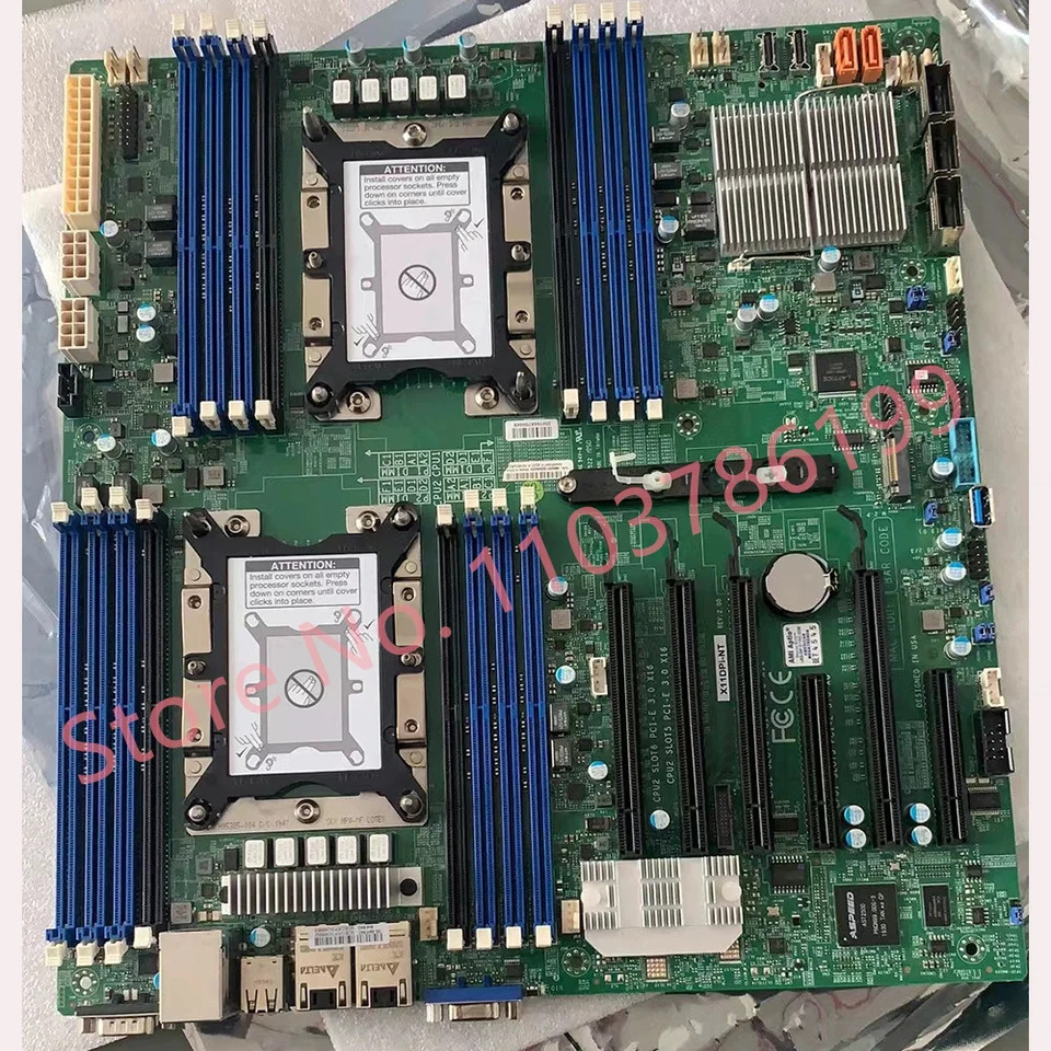 슈퍼마이크로 서버 마더보드듀얼 채널 3647 C621 칩 NVME기가비트 포트 X11DPI-NT
