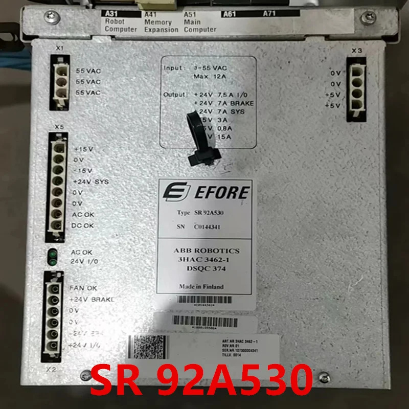 EFORE DSQC 374 리퍼 전원공급장치 SR92A530 3HAC3462-1 SR 92A530 3HAC 3462-1