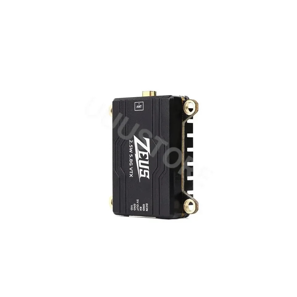 HGLRC ZEUS VTX 조절식 쉘 방열 FPV 프리스타일 장거리 LIPO 2.5W 5.8G 40CH 2500mW 2-6S 30X30mm