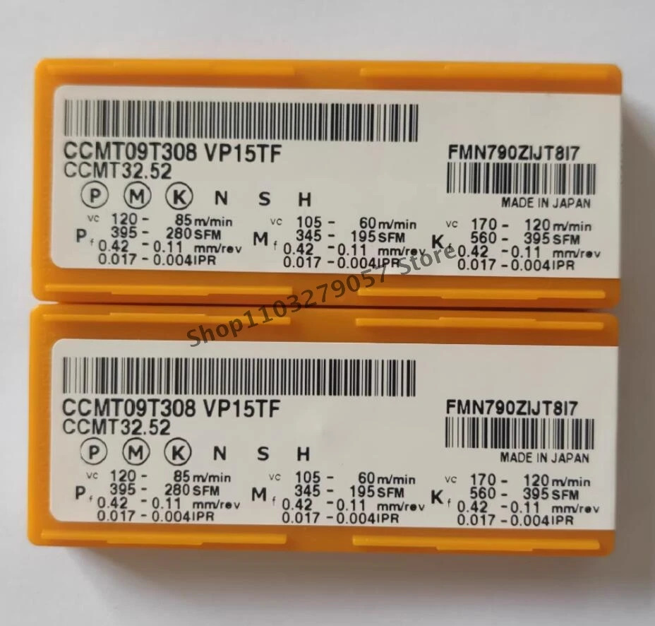 M09T308 VP15TF T32.52 초경 인서트 선삭 공구 내 새 T09T308VP15TFT3252