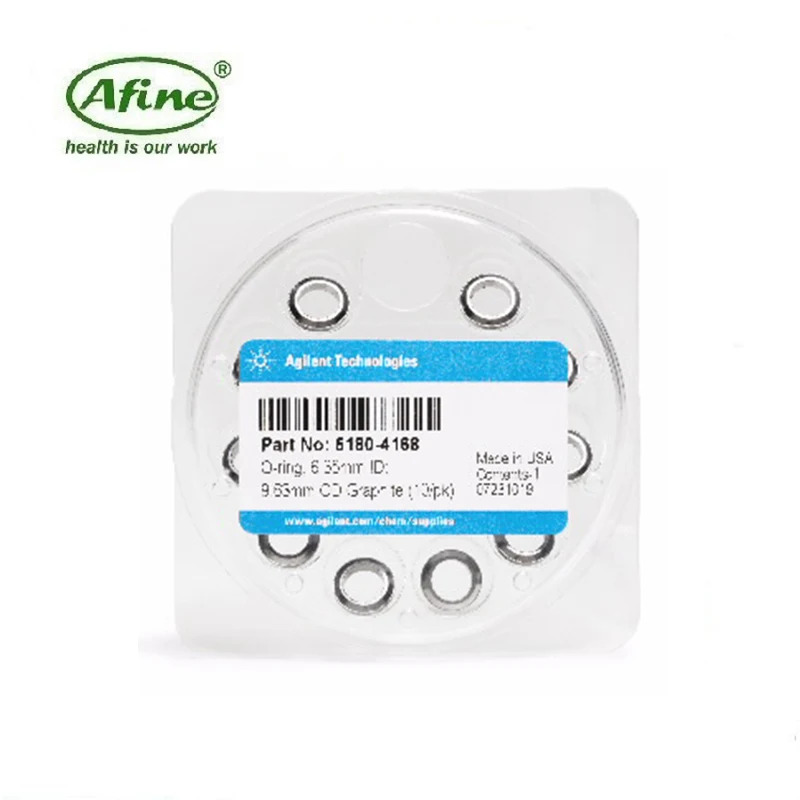 AFINE Agilent 5180-4168 인렛 라이너 O-링 흑연 6.35mm id 9.6m od 10/pk