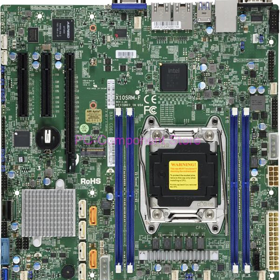 X10SRM-F 서버 마더보드 Supermicro 단일 채널 서버2011 핀 Micro-SATA3 E5-1600 E5-2600 C6