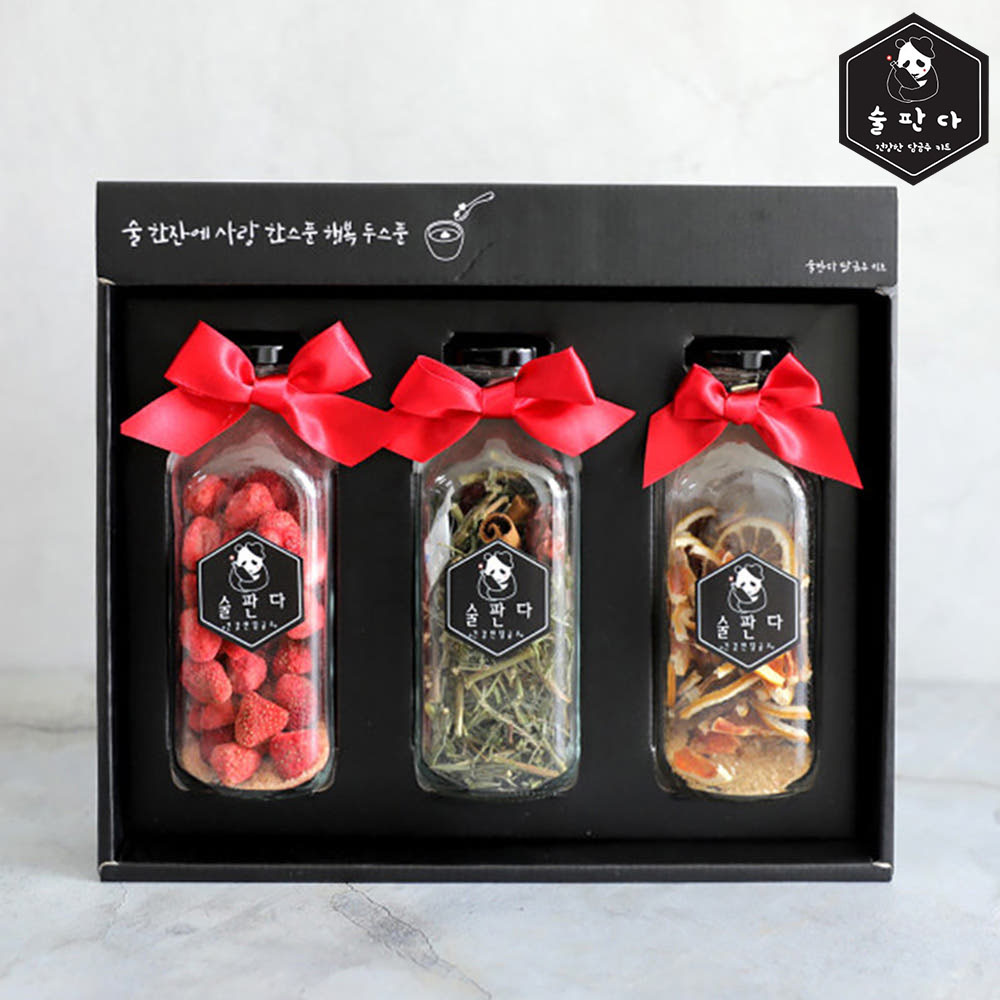 술판다 담금주키트 건조과일 500ml x 3구 선물세트 - 상품 이미지