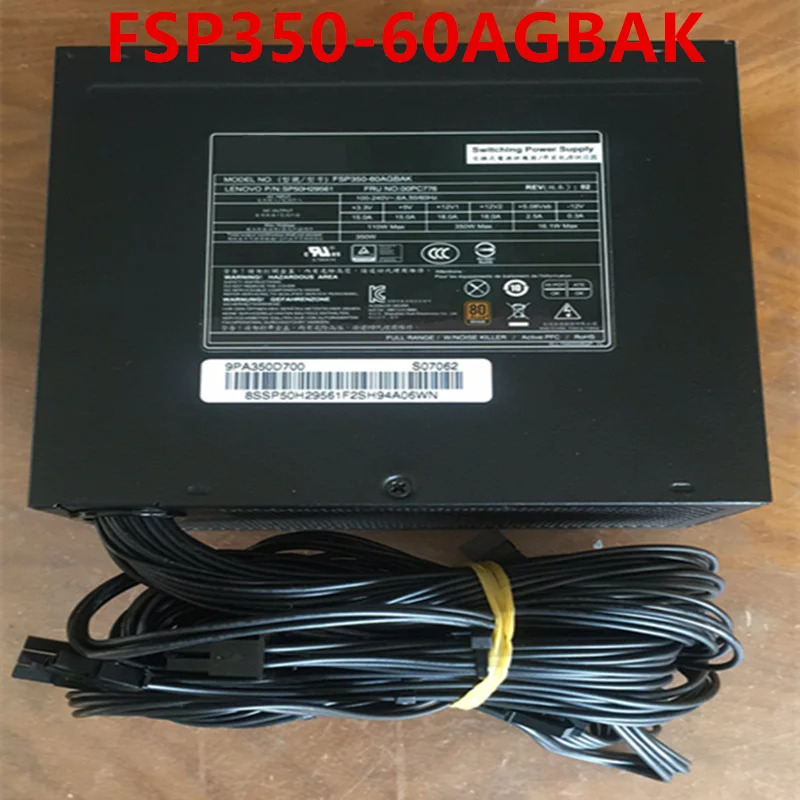 FSP 80 플러스 골드 전원공급장치 FSP350-60AGBAK PSU 신 350W