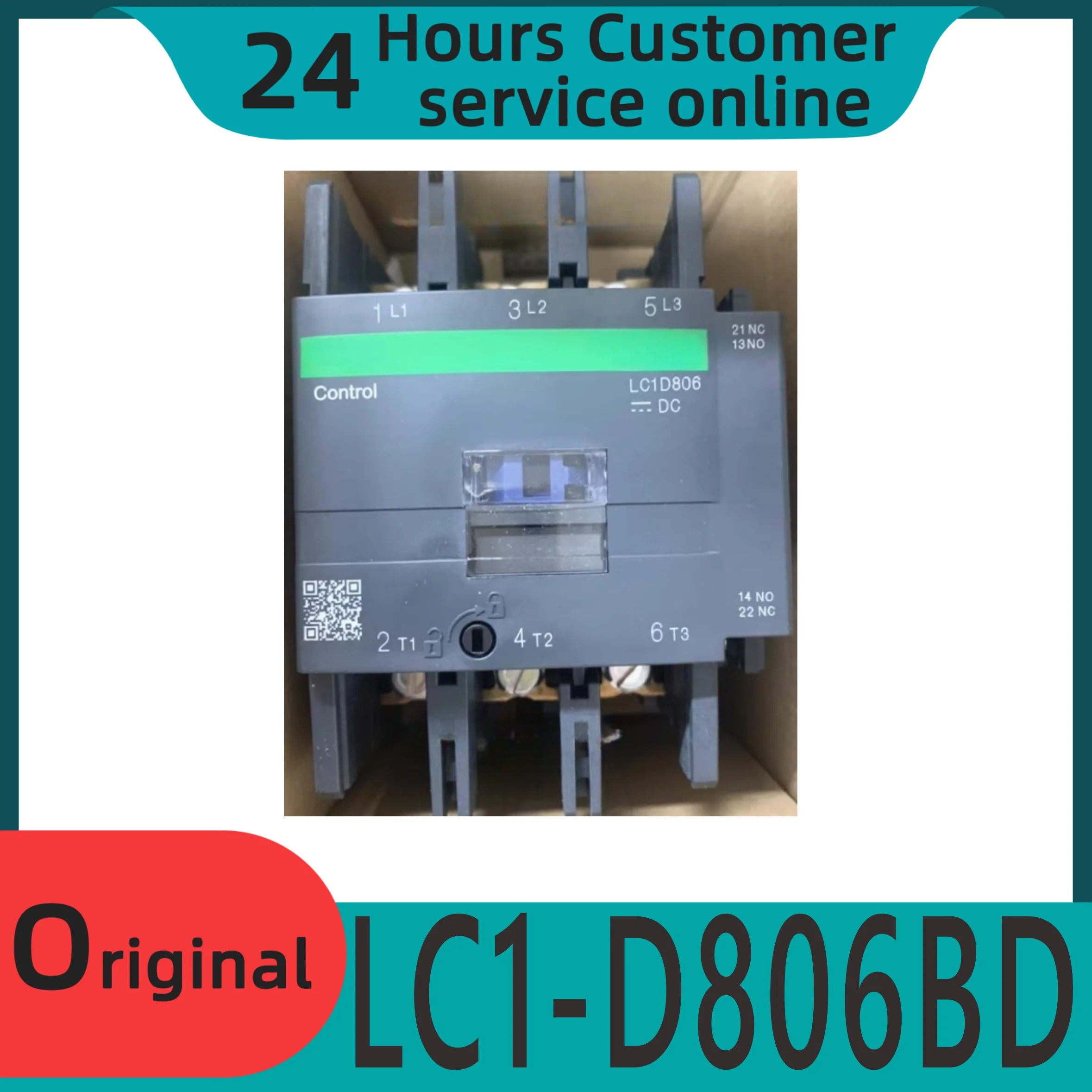 원본 LC1-D806BD DC 접촉기 LC1D806BD DC24V