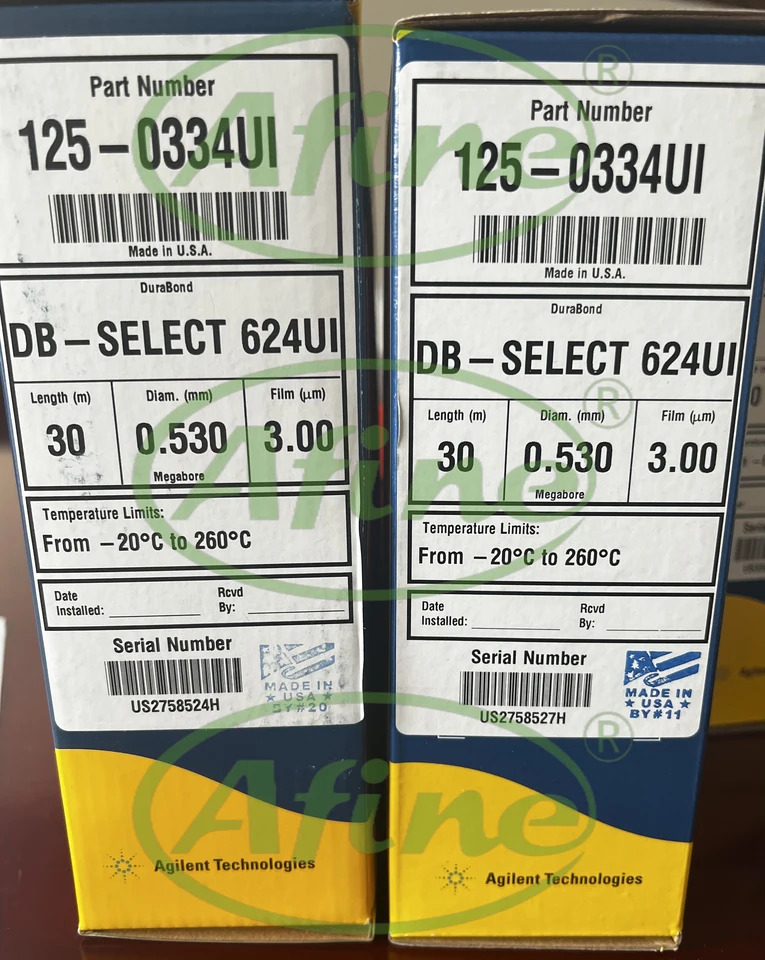 AFINE467 컬럼 125-0334UIJW DB-Select 624 GC Agilent 5890 68907820789088608890