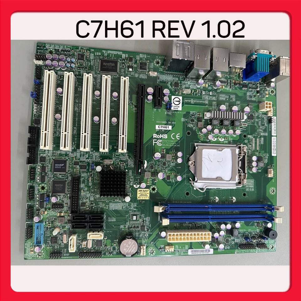 Supermicro 산업 제어 마더보드C7H61 REV 1.02