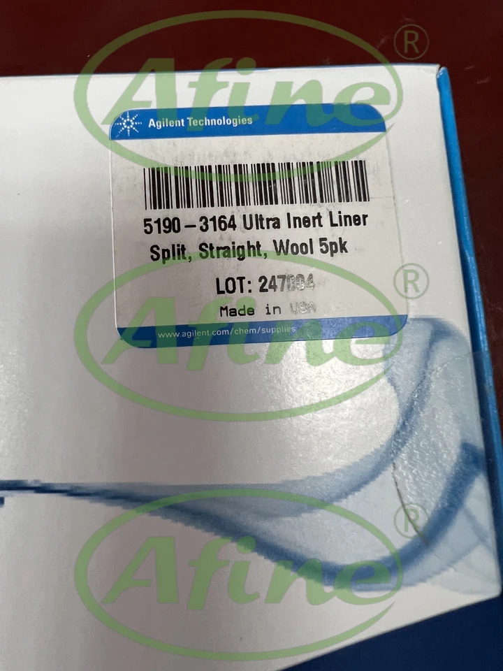 AFINE Agilent 비활성 입구 라이너 스트레이트 유리 울 5190-3168 25/pk 5190-3164 5/pk