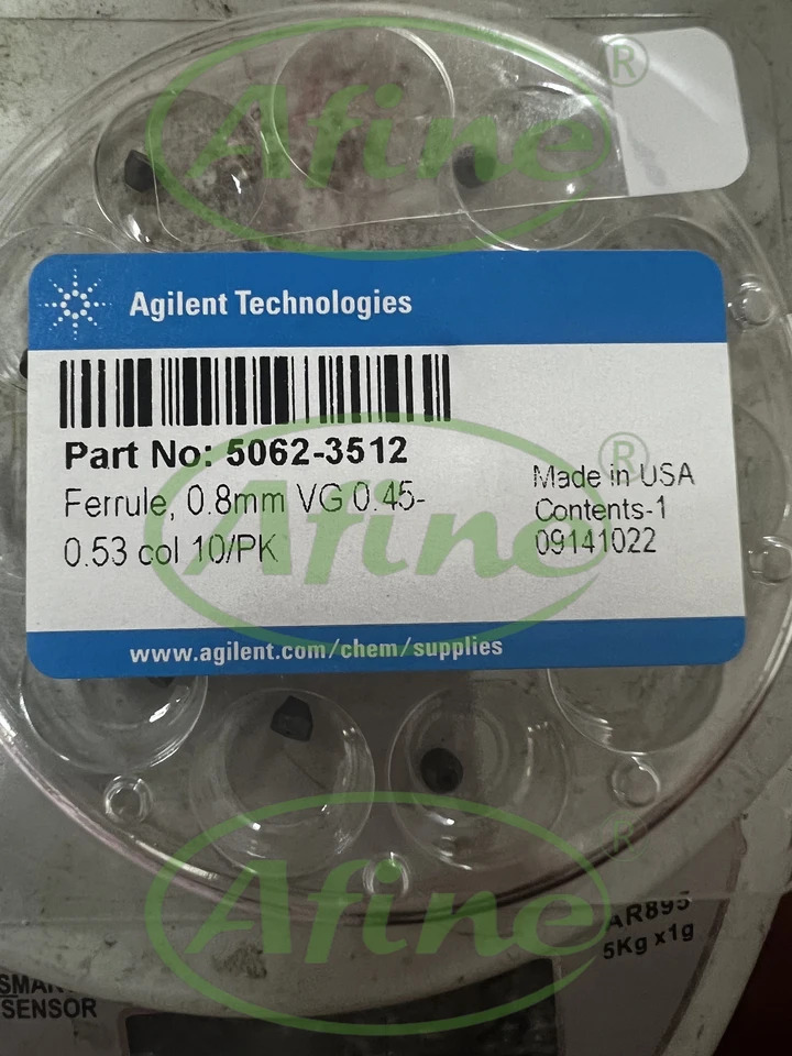 AFINE Agilent 기기 용품 GC/MS5062-3512 페룰 0.8mm id 15% 흑연/85% 베스펠 0.45-0.5m 컬럼 10/pk