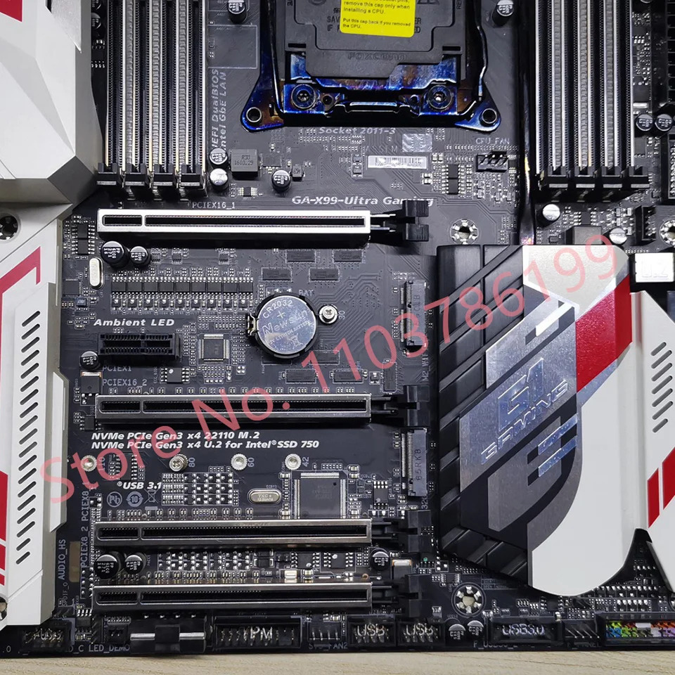 기가 바이트호환 데스크탑 마더보드 LGA 2011-V3 DDR4 128GB PCI-E 3.0 X99 GA-X99-Ultra-Gng
