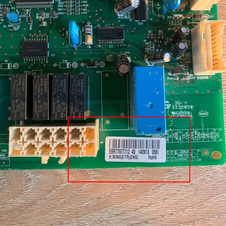 LG 냉장고메컨트롤 보드 EBR77877712 40 EAX65144906 VER.1.0 마더보드