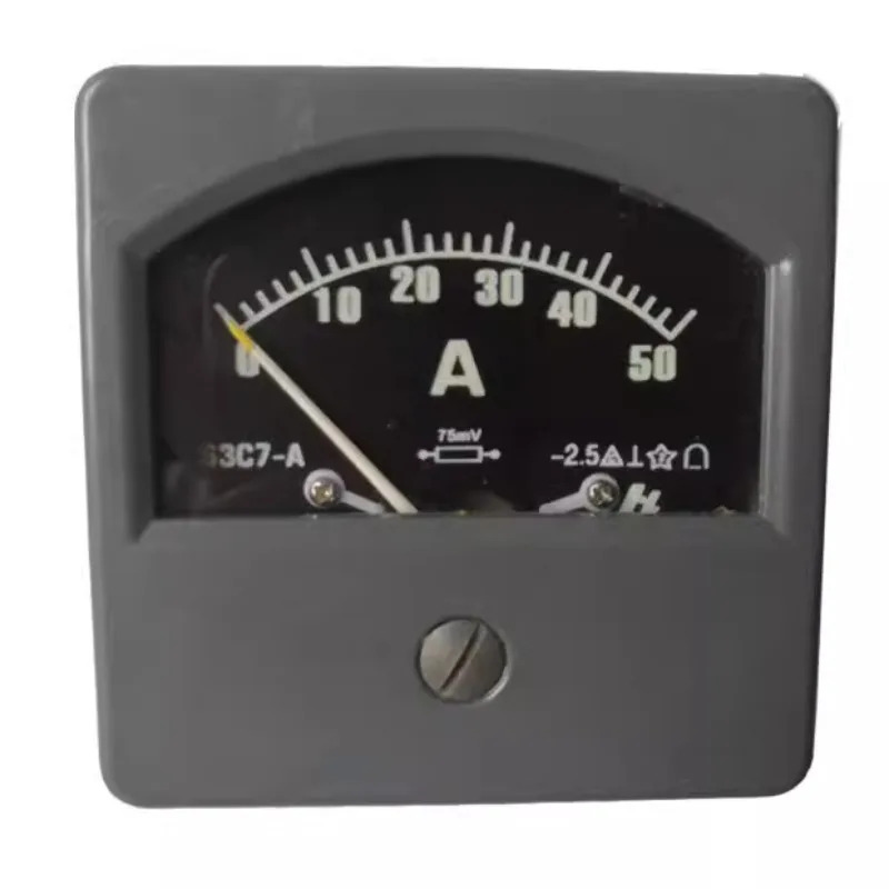 전류계 0-50A 포지티브 네거티브 50A DC 전류계.1PCS