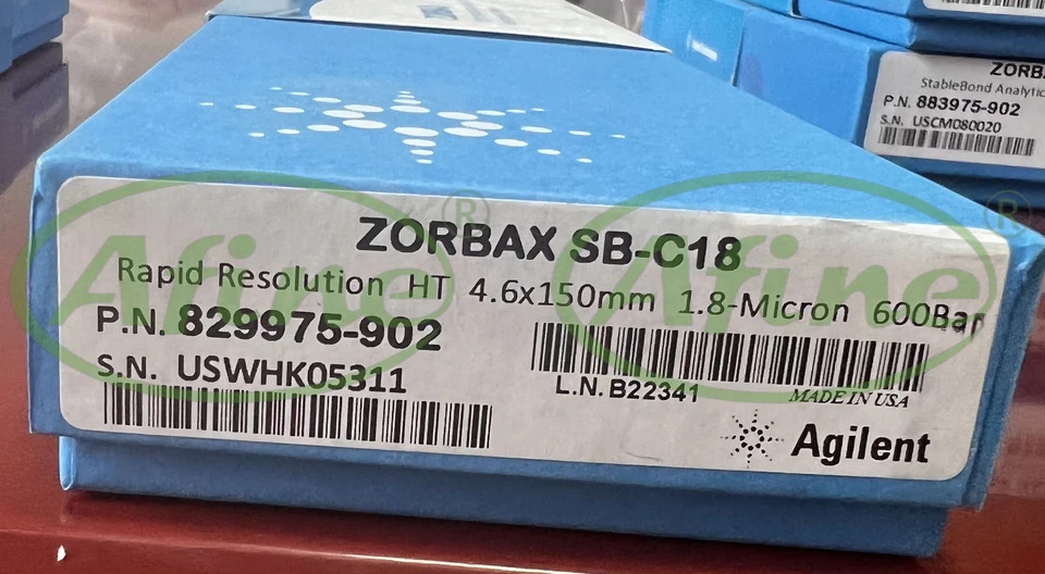 AFINE Agilent 829975-902ZORBAX RRHT StableBond C18 컬럼 4.6x150mm 1.8 m 600 bar 우수피크 분리