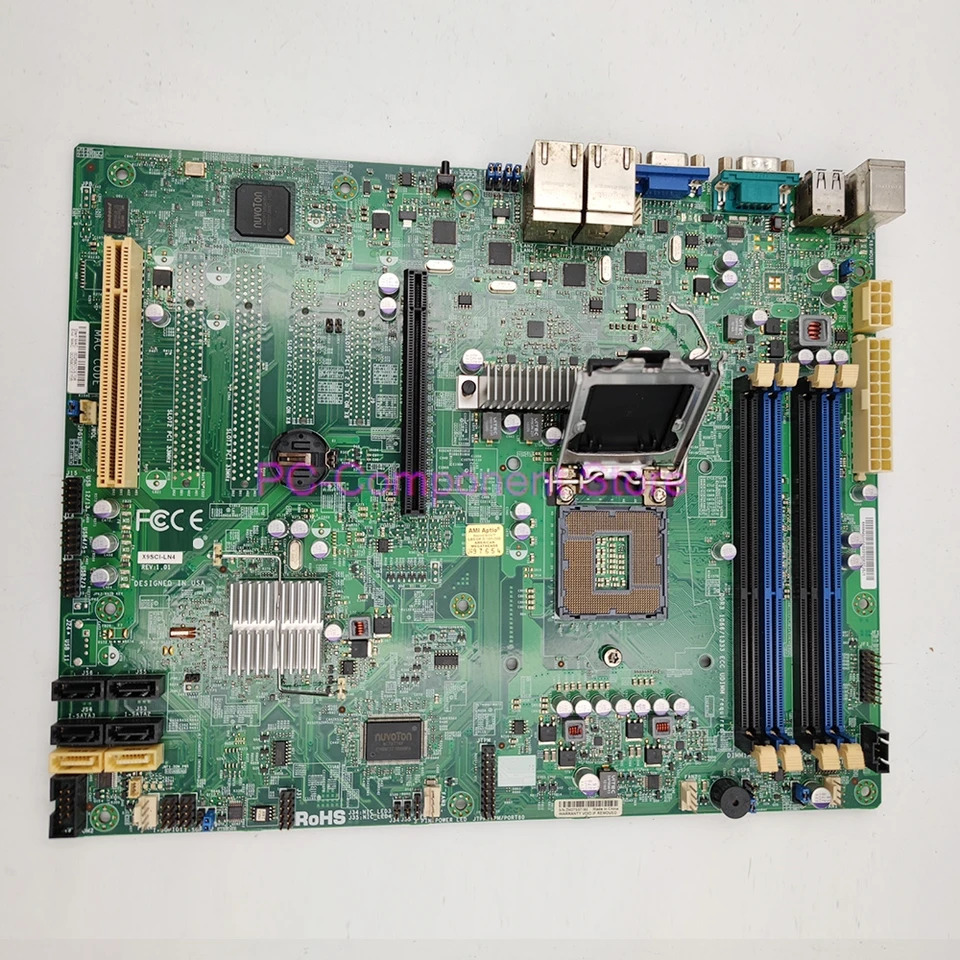 Supermicro 서버 마더보드 C202 칩셋 LGA 1155 지원 Xeon E3-1230V2 4 기가비트 이더넷X9SCL-LN4