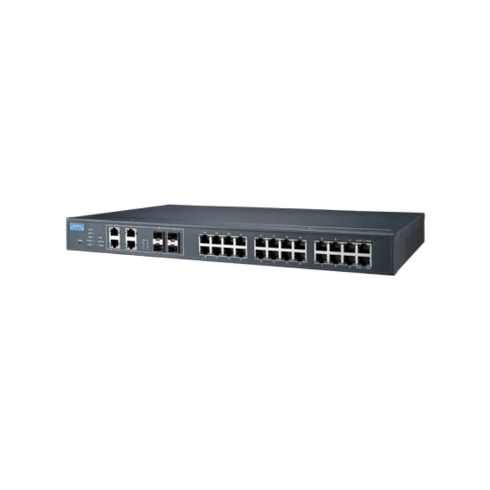 Advantech EKI-9628G-4CI 랙 마운트 24G 4G 콤보 포트 산업L3 이더넷 스위치
