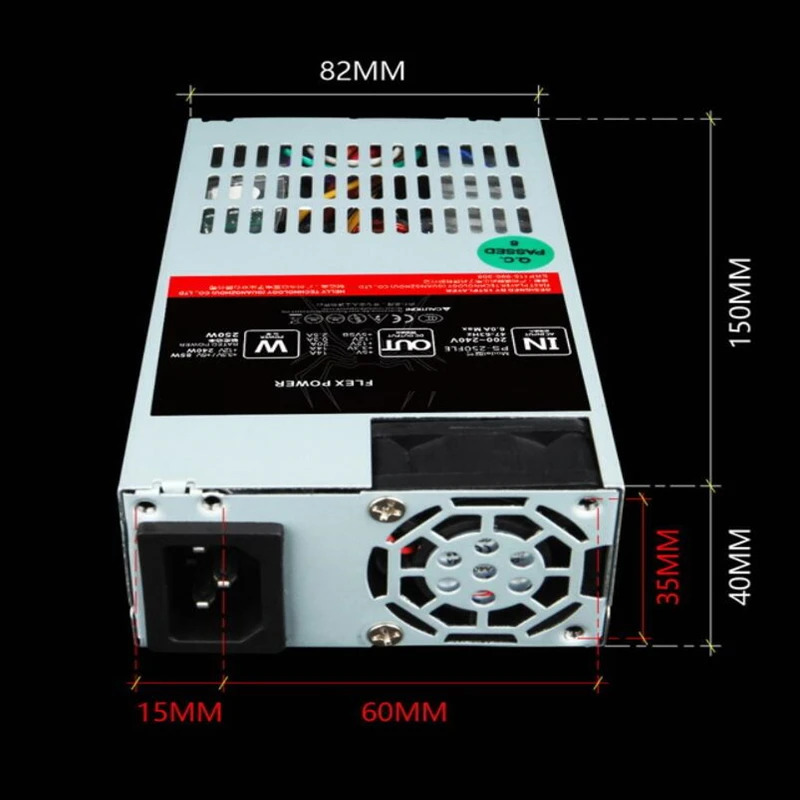 1stplayer ITX FLEX NAS 소형 1U PSU 정격 250W 피크 400W 전원공급장치 PS-250FLE A4 K39 S3 D01 550 1650 X1050 신