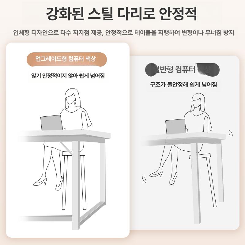 테이블 코너형책상 게이밍 학생 탁자 사무용 수납 공부 컴퓨터책상 기역자책상 작업대 - 상세 이미지 2
