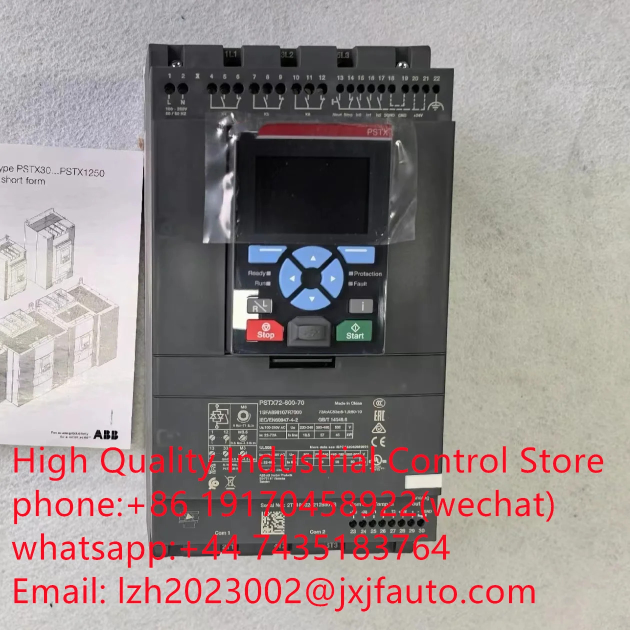 PSTX 시리즈 소프트 스타터 PSTX105-600-70 납품 1SFA898109R7000