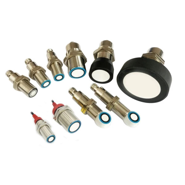 장거리 초음파 센서 40mm 크기 200-4000mm NPN PNP 5-20mA 0-10vDC