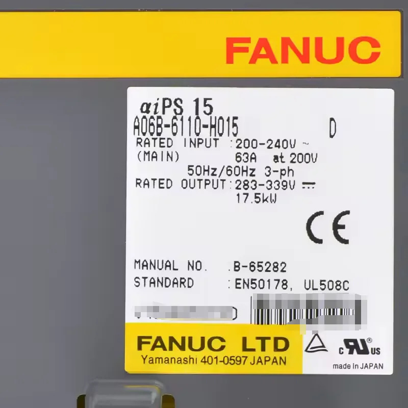 A06B-6110-H015 Fanuc 서보 드라이브 증폭기 모듈 리퍼 완료 A06B6110H015
