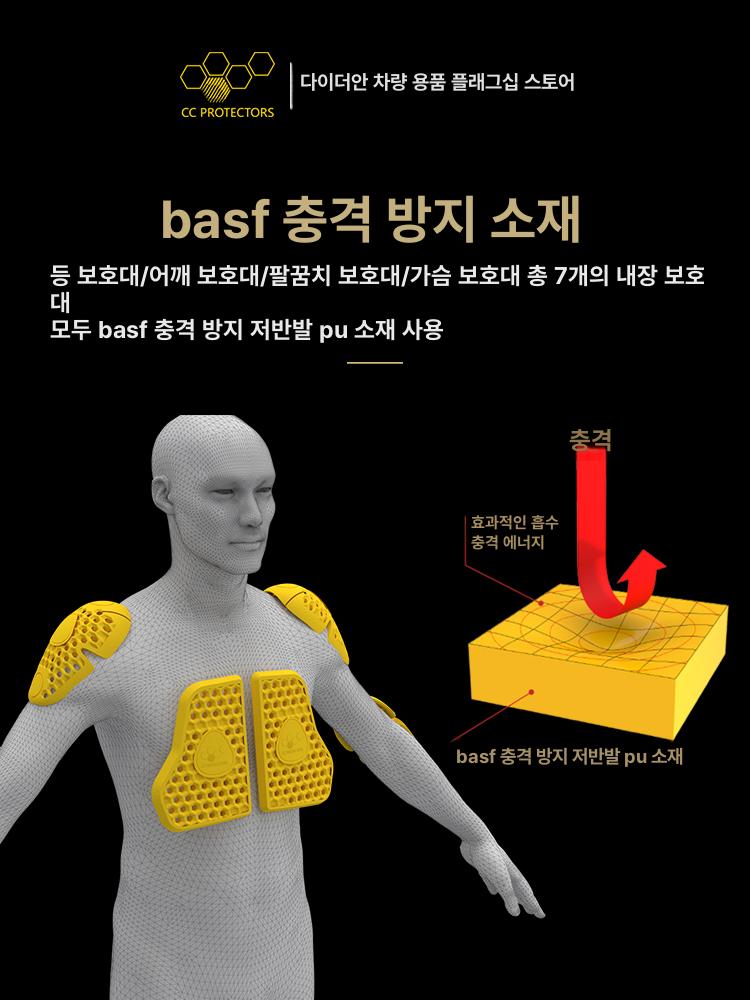 올렌토 바이크이너프로텍터 보호장비 오토바이 바이크 3008 풀프로텍션 블랙그레이 긴소매 XS - 상세 이미지 3