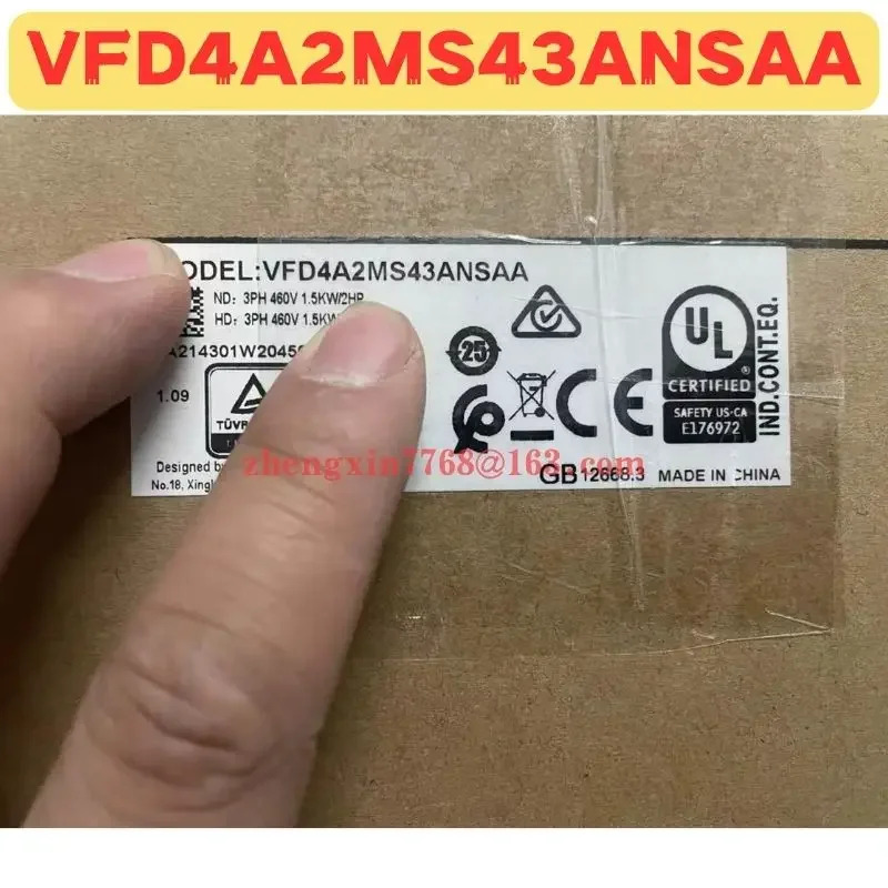 오리지널 주파수 변환기 VFD4A2MS43ANSAA