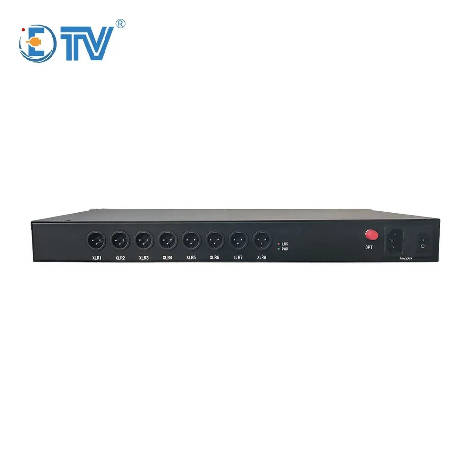 ETV XLR 오디오 트랜시버 무소음 8채널