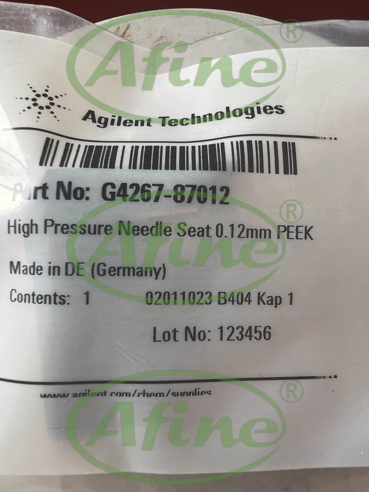 AFINE Agilent 시트 G4267-87012 PEEK 0.12mm ID 모세관