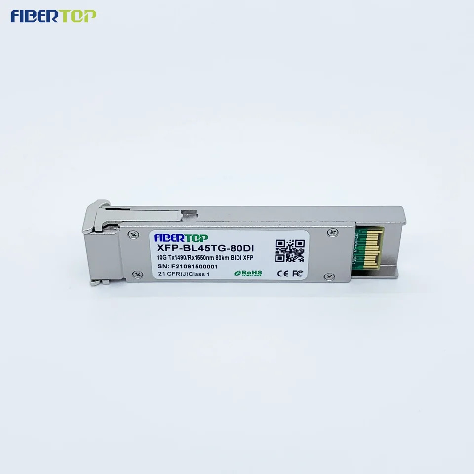 FIBERTOP 광섬유 송수신기 10G XFP bidi 1490 Tx 1550nm Rx 80km