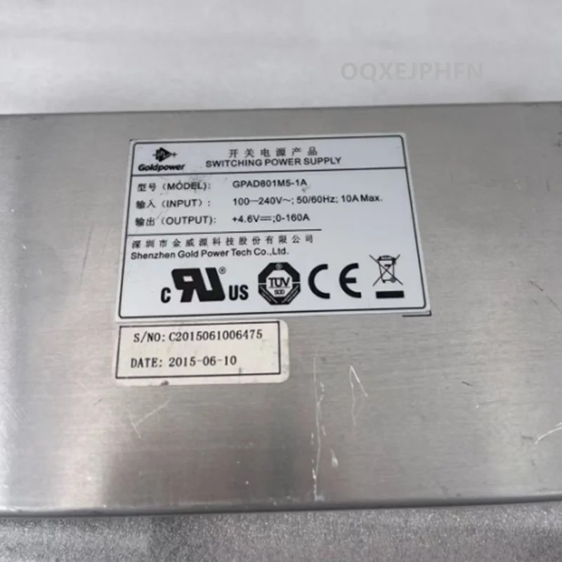GOLDPOWER 4.6V160A GPAD801M5-1A리퍼 PSU 새 처럼 작동