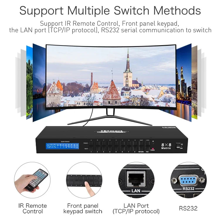 TESmart HDMI 매트릭스 스위처 8x8 4k