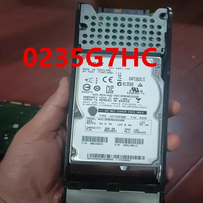 Huawei호환 300GB SAS 2.5인치 10K 64MB 하드 드라이브 0235G7HC거새 오리지널