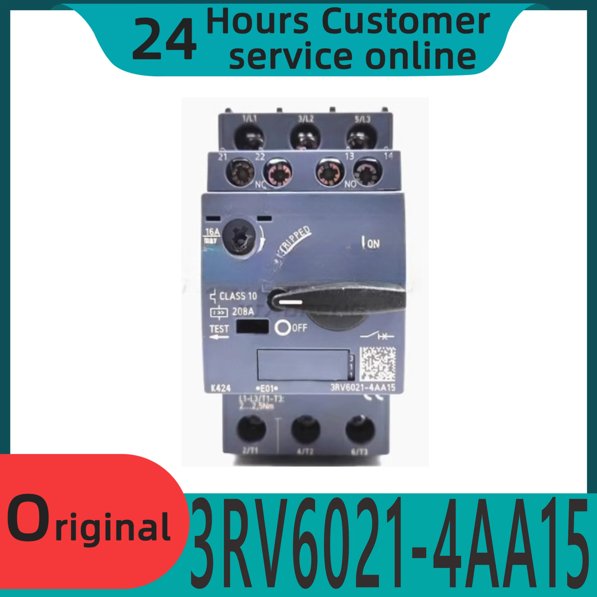 오리지널 모터 보호 회로차단기 3RV6021-4AA15 BA CA DA EA 15