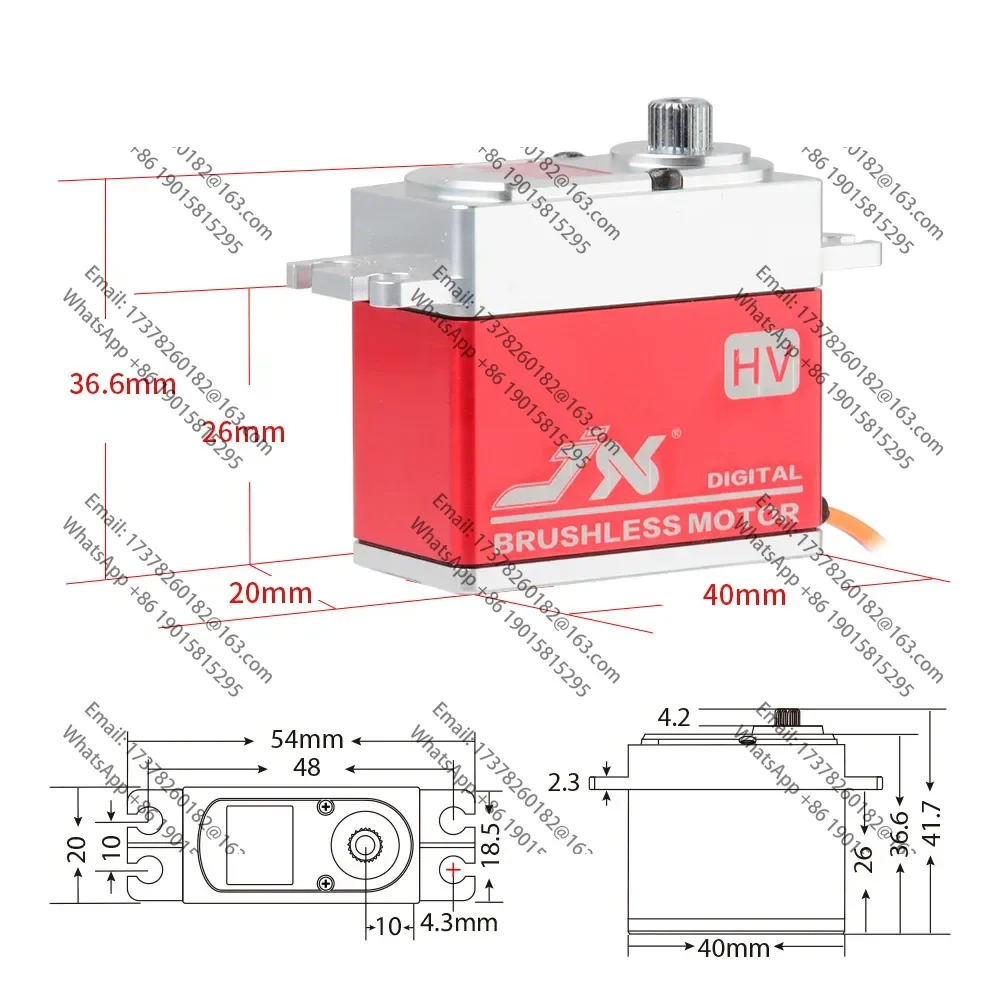 JX 서보/BLS-HV7032MG/32KG 고토크 금속 치아 CN 고전압 브러시리스 디지털 서보