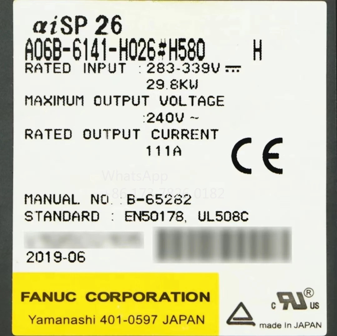 A06B-6141-H026 리퍼 드라이브 작동 기능 OK