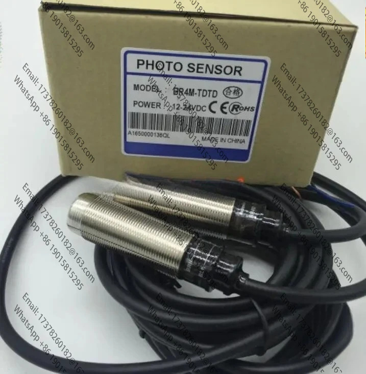 1set BR4MTDTD BR4MTDTDP 빔 광전스위치 센서 M18 12-24 VDC를 통원본