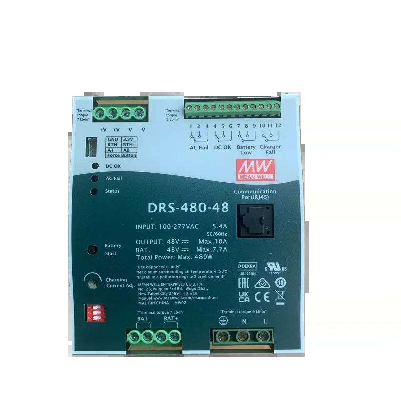 Mingwei 지능형 보안전원공급장치 UPS 통신 기능 480W DRS-480-24 36 48V