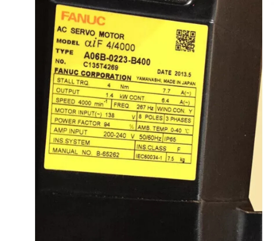 A06B-0223-B400 Fanuc 서보모터 리퍼 완료 Ok A06B 0223 B400