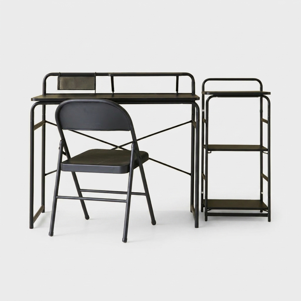 OLLSON 책상 980x460mmx890mm, 올블랙 0872.8882 이미지 6