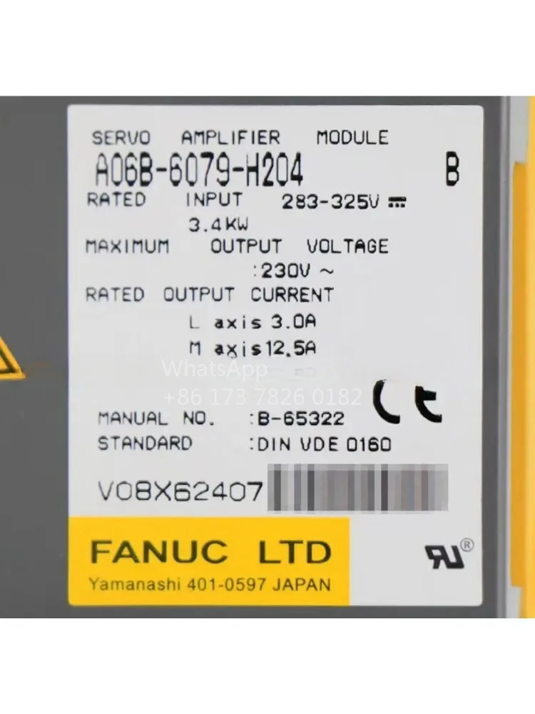 A06B-6079-H204 리퍼 드라이브 작동 기능 OK