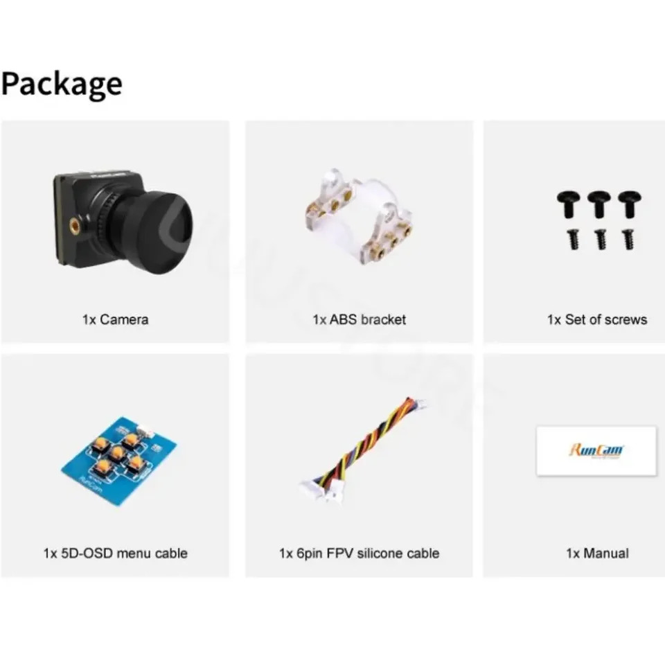 런캠 나이트 이글 3 V2 1500TVL 8.5g 초경량 FOVD NTSC/PAL CMOS FPV 별빛 야적외선 카메라 RC용