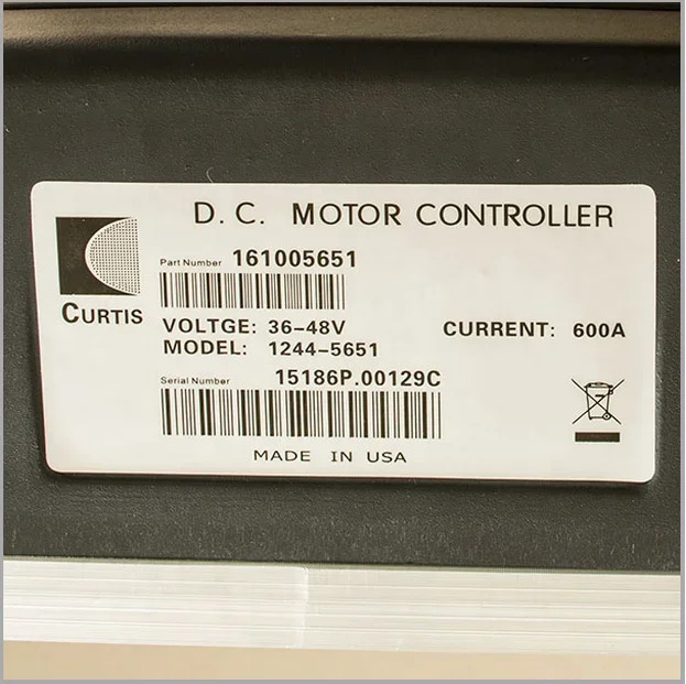 Sepex DC 모터 컨트롤러 커티스 전동 부품 48V 1244-5651