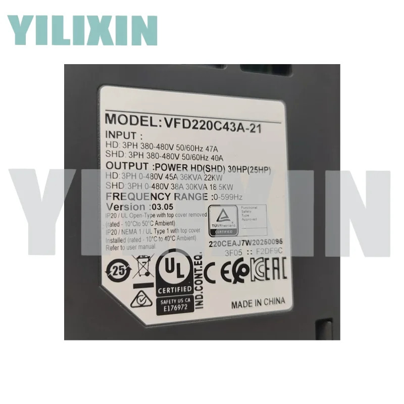 VFD150C43A-21 VFD185C43A-21 VFD220C43A-21 C2000 주파수 변환기