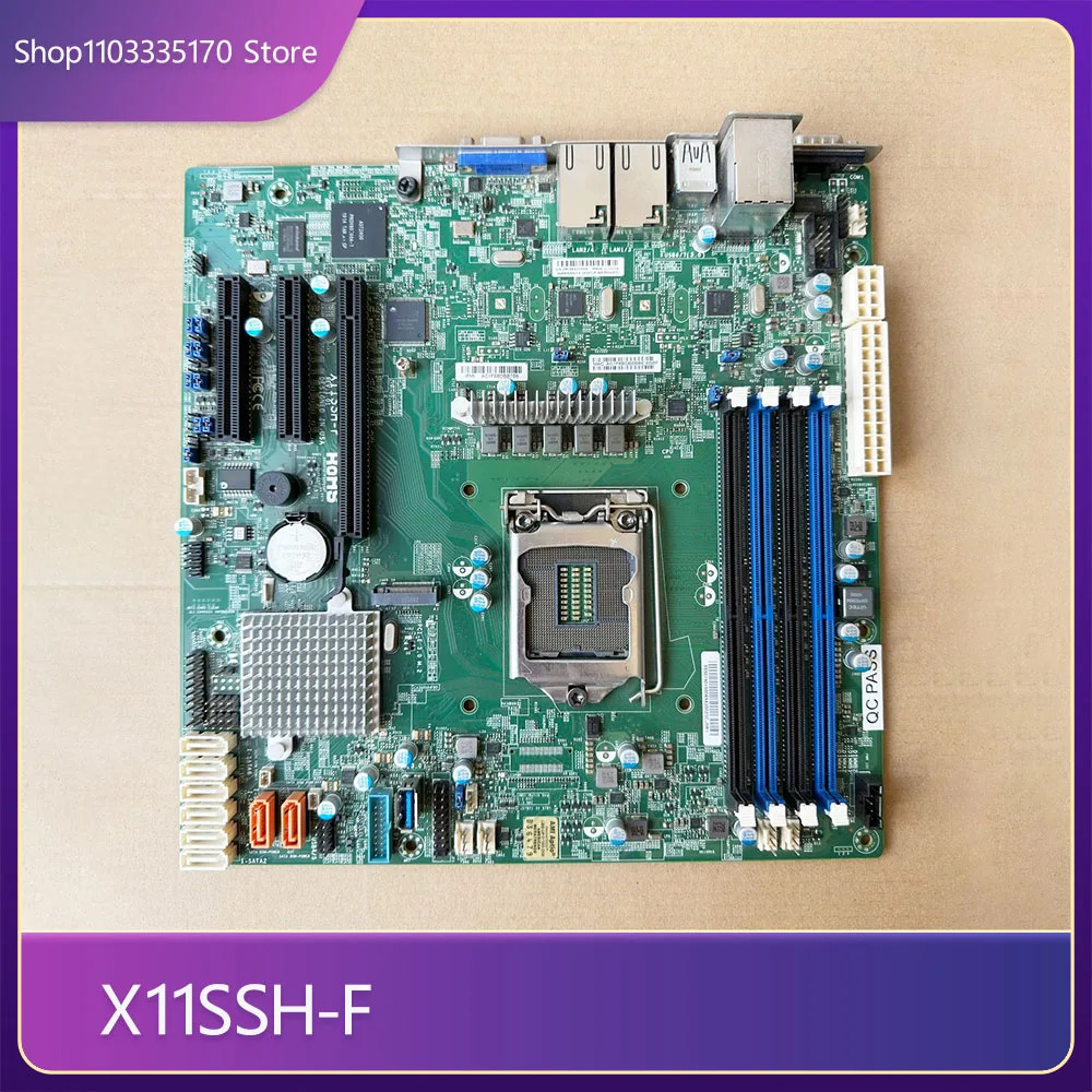 슈퍼마이크로 단일 채널 서버 마더보드X11SSH-F C236 DDR4 LGA1151 듀얼 GbE LAN X11SSH-F