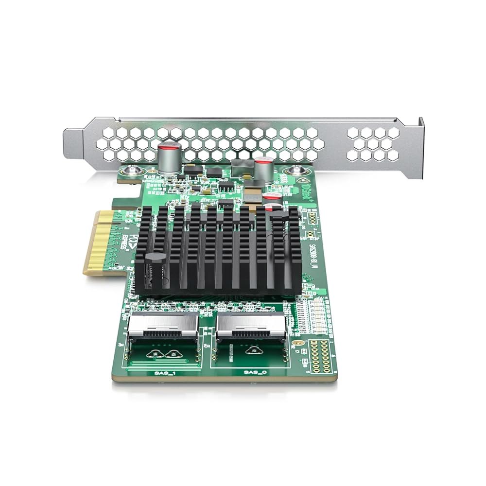 ipolex 내부 PCIe SAS/SATA HBA RAID x8, 상당 미니 SFF-8087 SAS, 듀얼 9211-8i 칩, SAS2008 2.0 호환, LSI 윈도우/리눅스/V - 상세 이미지 3