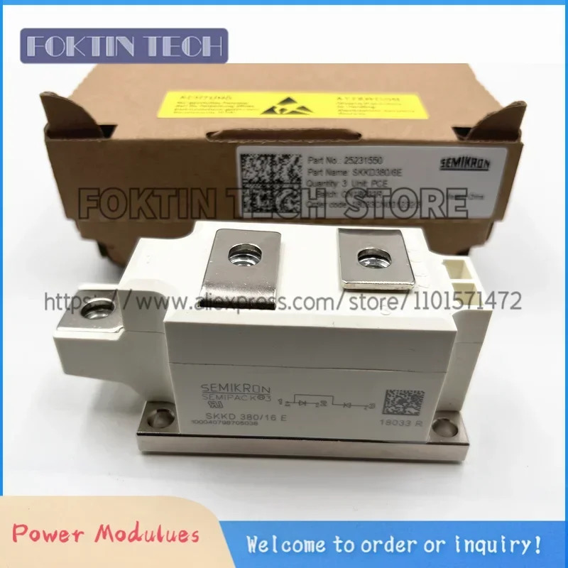 DIOBE 모듈 SKKD380-16 SKKD380/16 IGBT 380A 1600V SKKD 380/16 세미 팩 3 정류기 SKKD38016 SKK D380/16 SK KD38