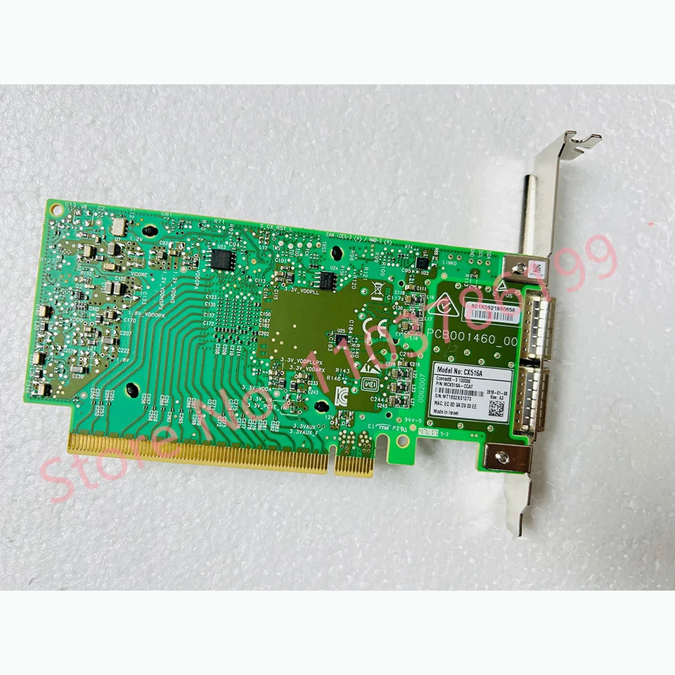 멜라녹스 듀얼 포트 이더넷 카드 CX516A MCX516A-CDAT 4.0 MCX516A-CCAT 100G