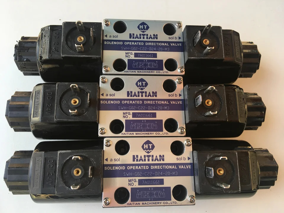 Haitian 플라스틱 기계 액세서리 HAITIAN 전자기 밸브 SWH-G02-C22-D24-20-M3