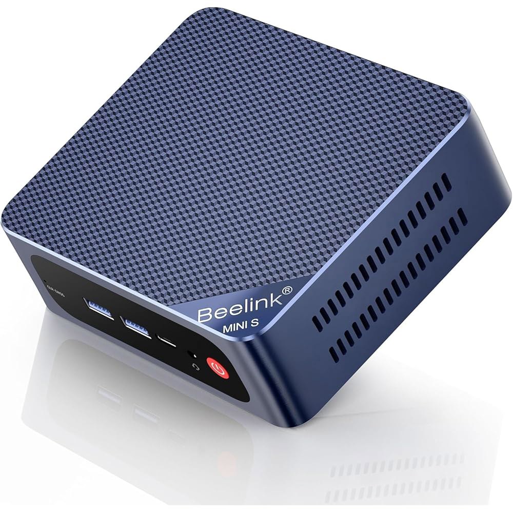 MINI S13 인텔 트윈 레이크 N150 UHD/RJ45 500GB 듀얼 DDR4 홈/HTPC 이더넷/Wi-Fi6/BT5.2/W11 (업그레이드 RAM 미니 PC M.2 컴퓨터 - 상품 이미지